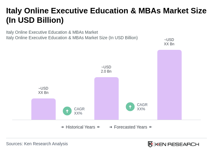 Italy Online Executive Education & MBAs Market Size