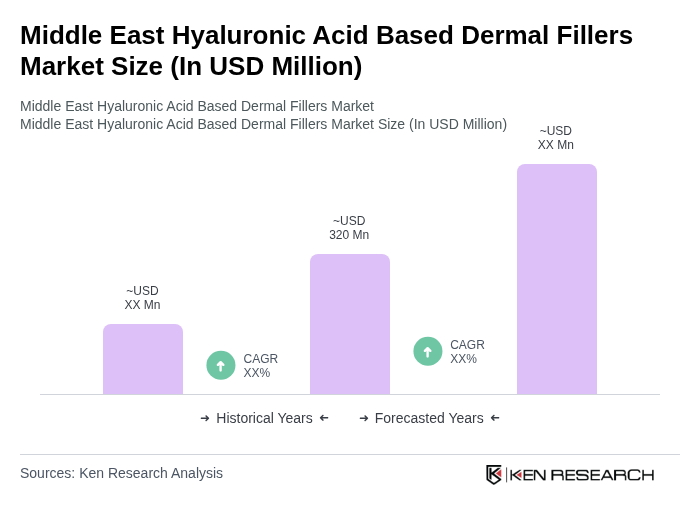 Middle East Hyaluronic Acid Based Dermal Fillers Market Size Share Growth Drivers Trends Opportunities & Forecast 2025–2030 Size