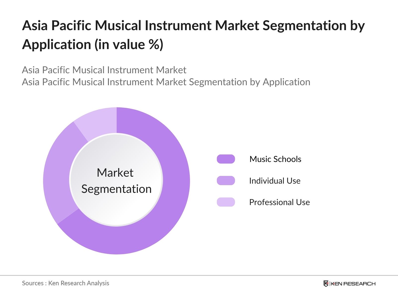 Asia Pacific Musical Instrument Market Segmentation By Application