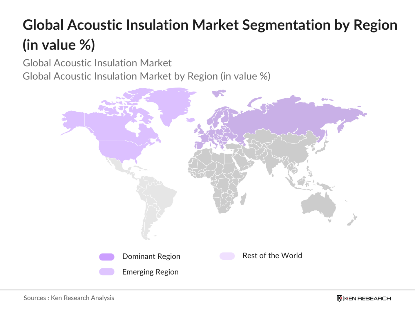 Global Acoustic Insulation Market Segmentation by Region