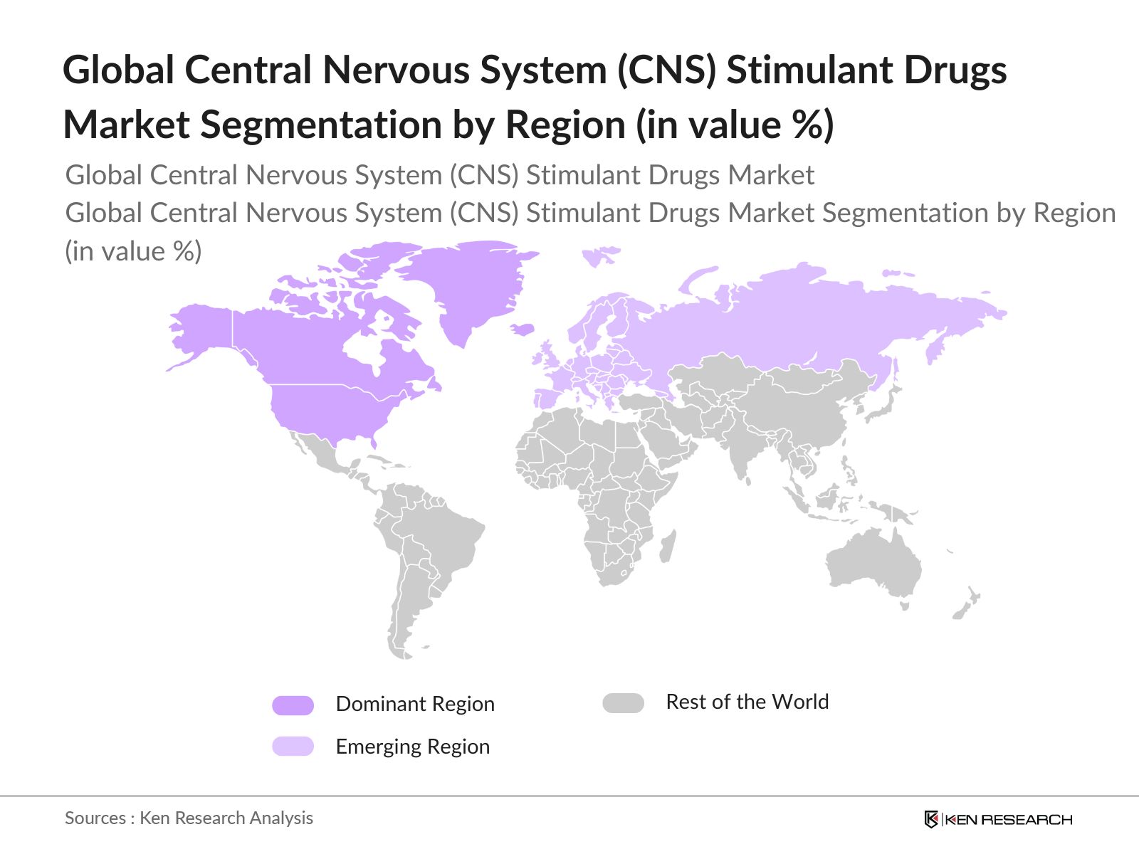 Global Central Nervous System (CNS) Stimulant Drugs Market Segmentation by Region