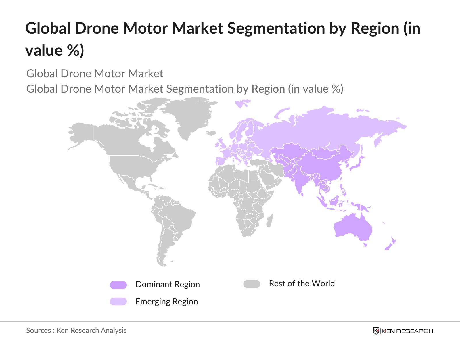 Global Drone Motor Market Segmentation by Region