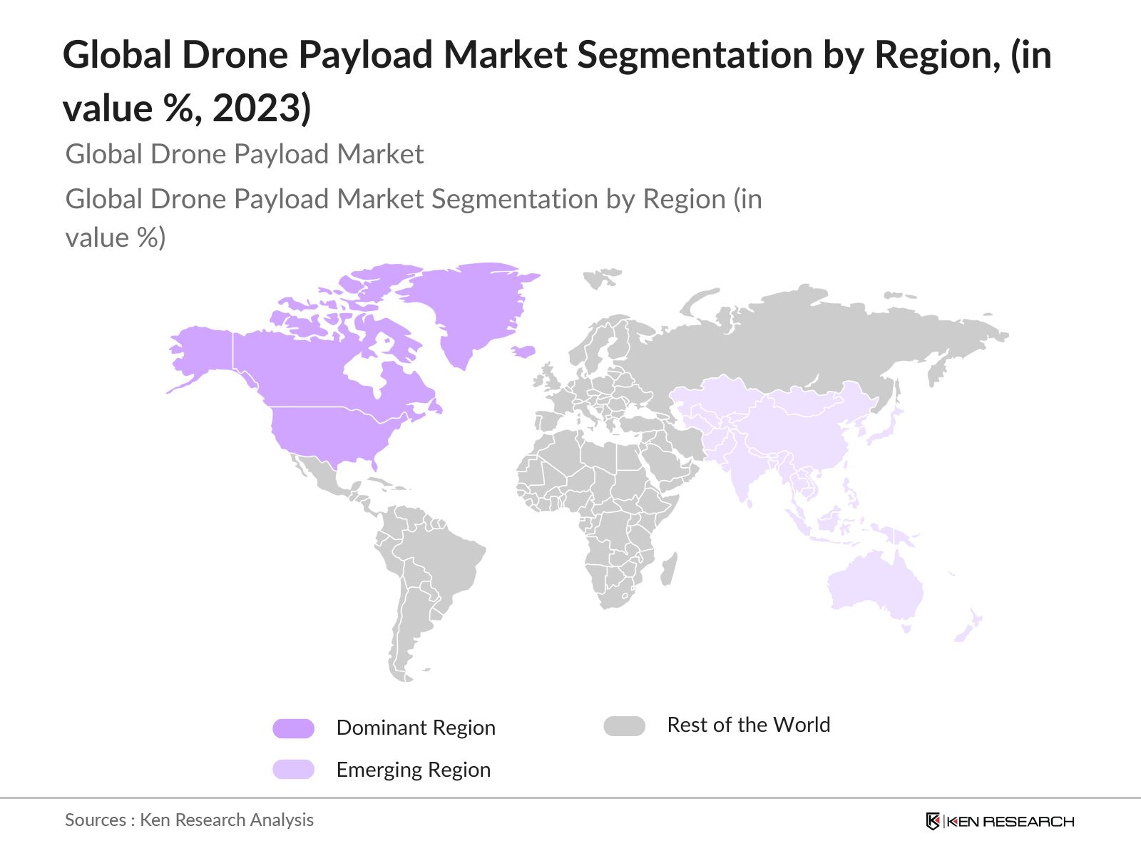 Global Drone Payload Market Segmentation by region