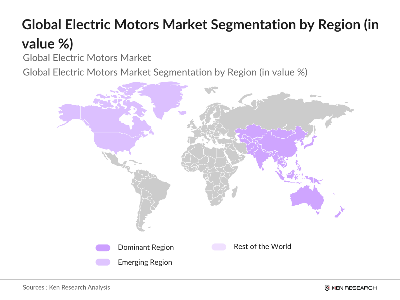 Global Electric Motors Market Segmentation By Region