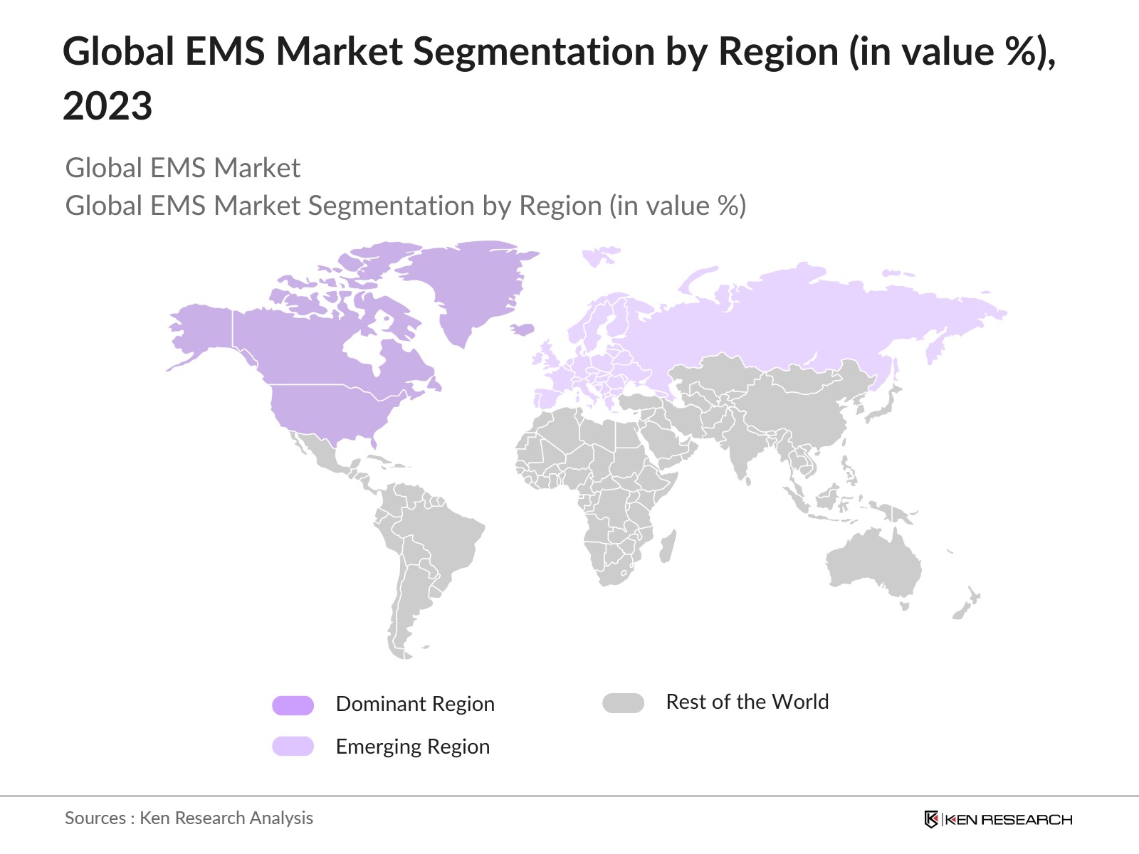 Global EMS Market Segmentation by region 