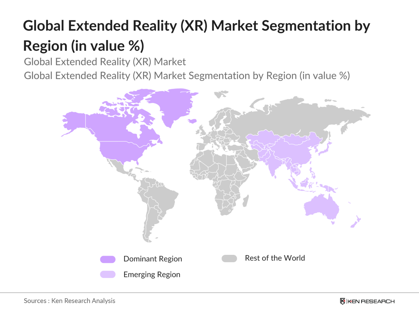 Global Extended Reality (XR) Market Segmentation by region