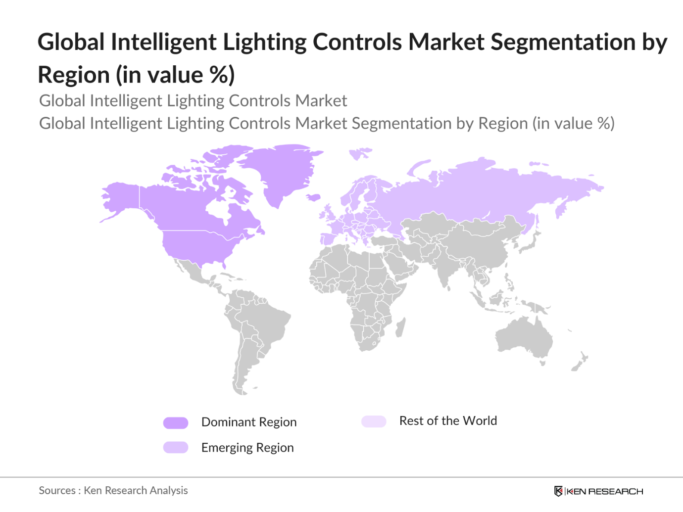Global Intelligent Lighting Controls Market Segmentation By Region