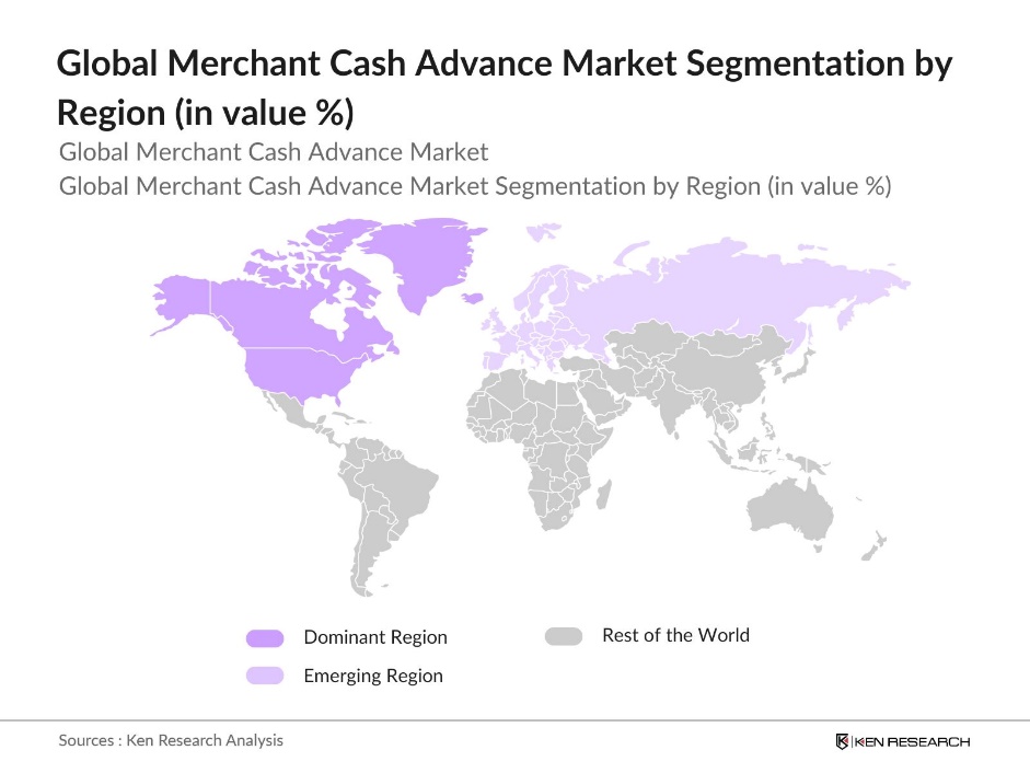 Global Merchant Cash Advance Market Segmentation by Region