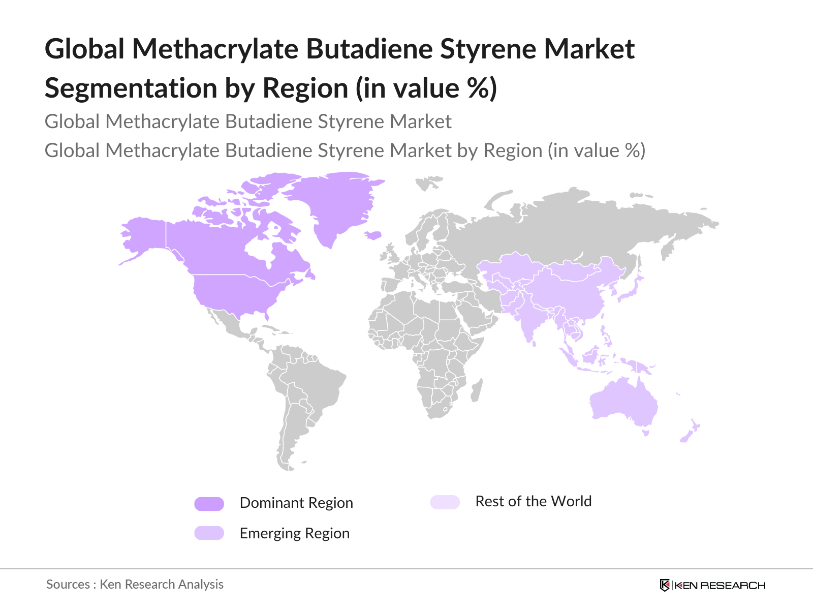 Global Methacrylate Butadiene Styrene Market Segmentation By Region