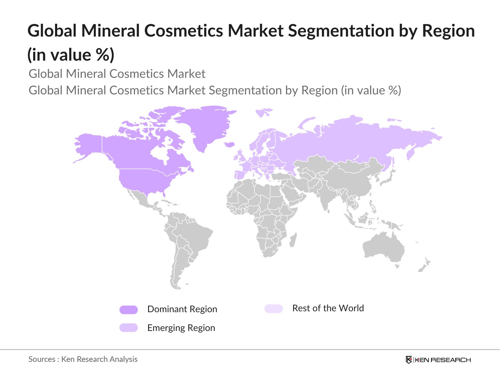 Global Mineral Cosmetics Market Segmentation by Region