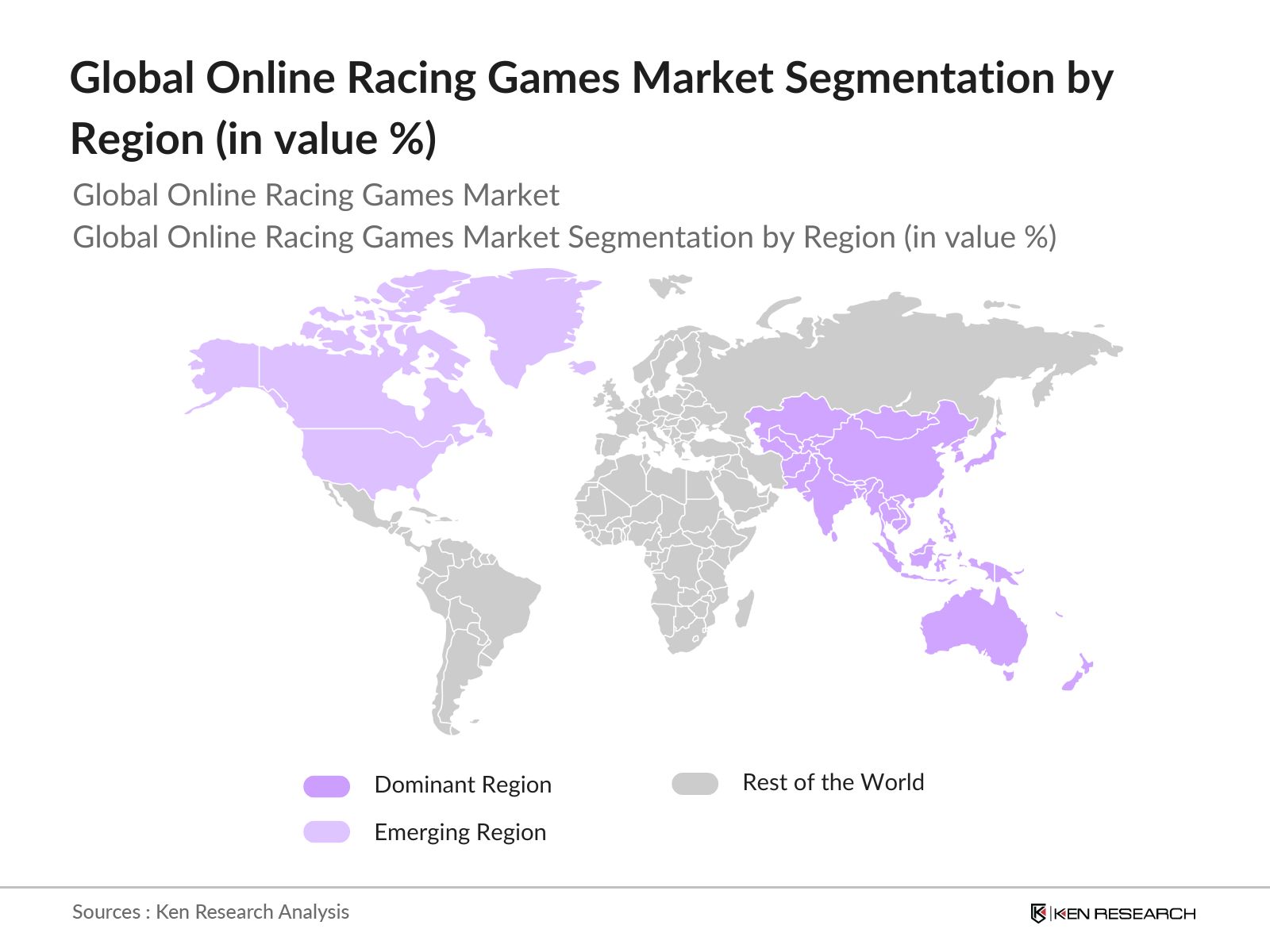 Global Online Racing Games Market Segmentation by Region
