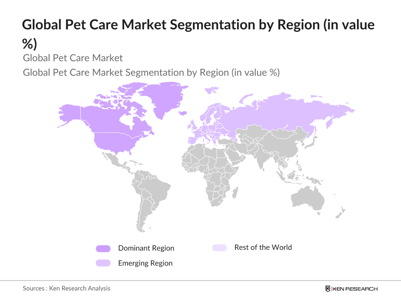 Global Pet Care Market Segmentation by Region
