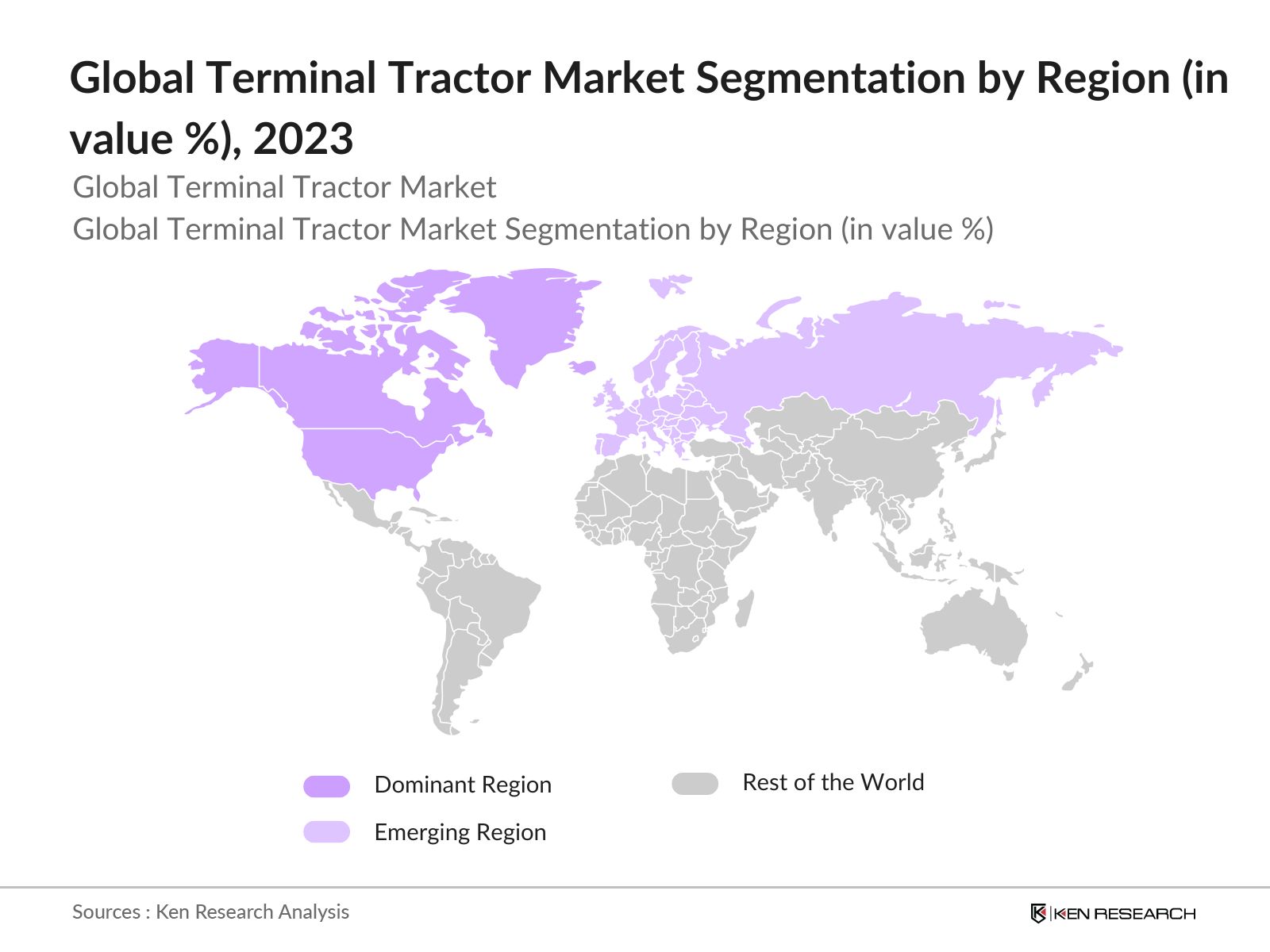 Global Terminal Tractor Market Segmentation by Region
