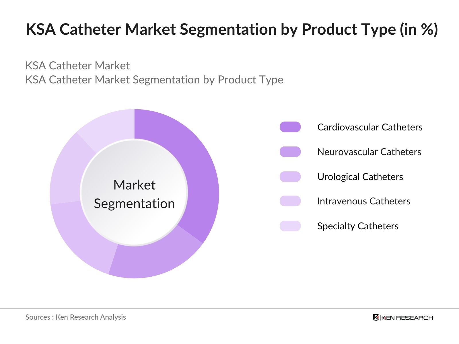 KSA Catheter Market Segmentation by Product Type