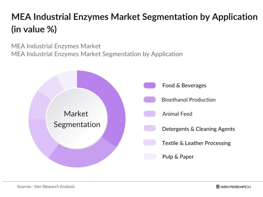 MEA Industrial Enzymes Market Segmentation by Application