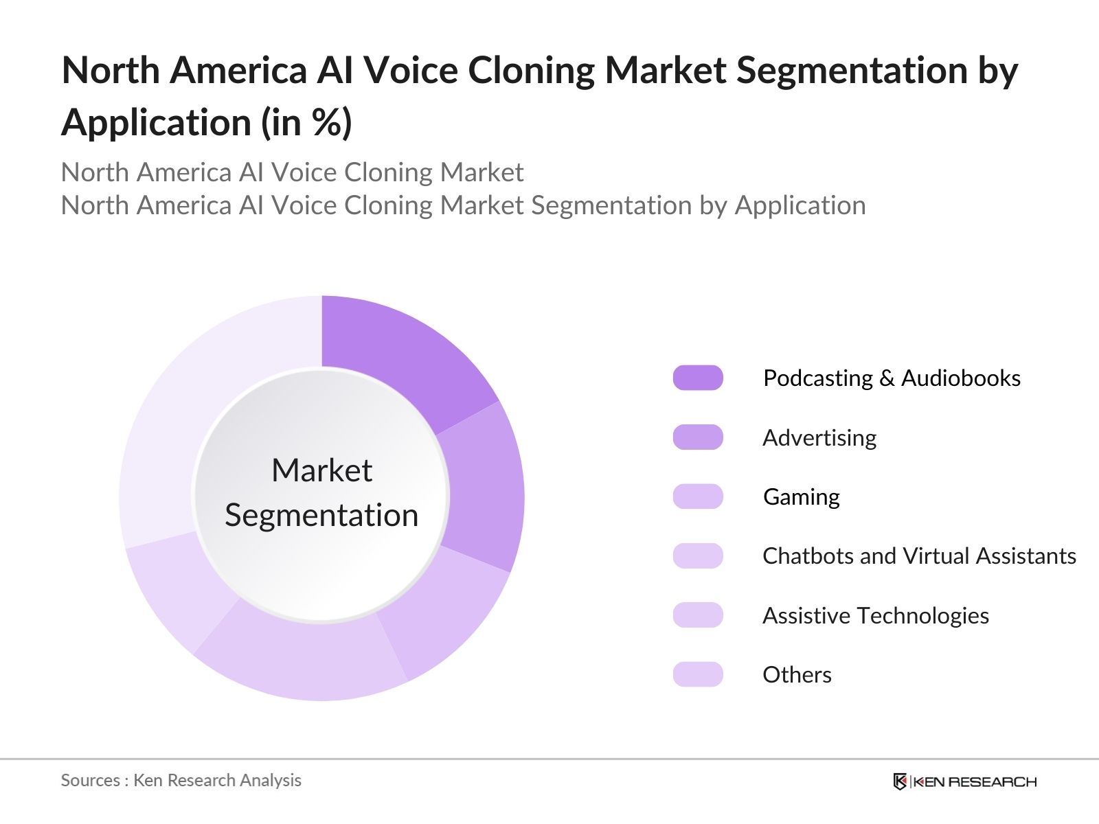 North America AI Voice Cloning Market Segmentation by Application