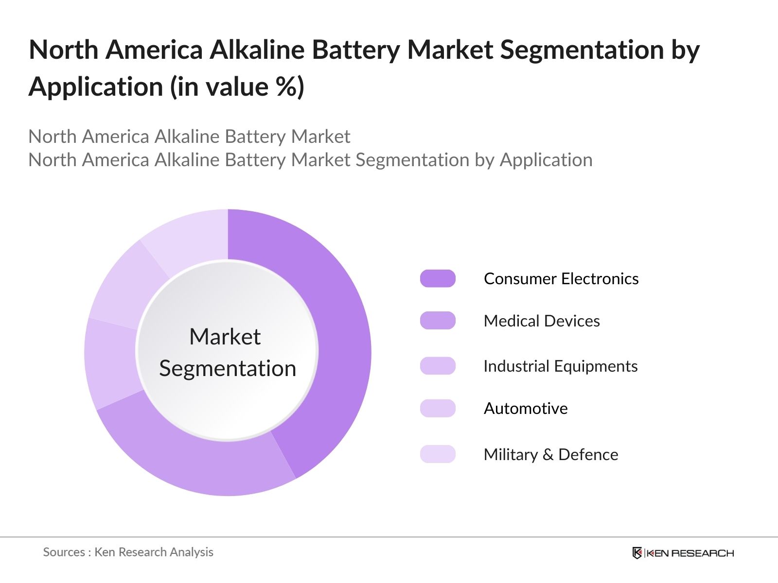 North America Alkaline Battery Market Segmentation by application