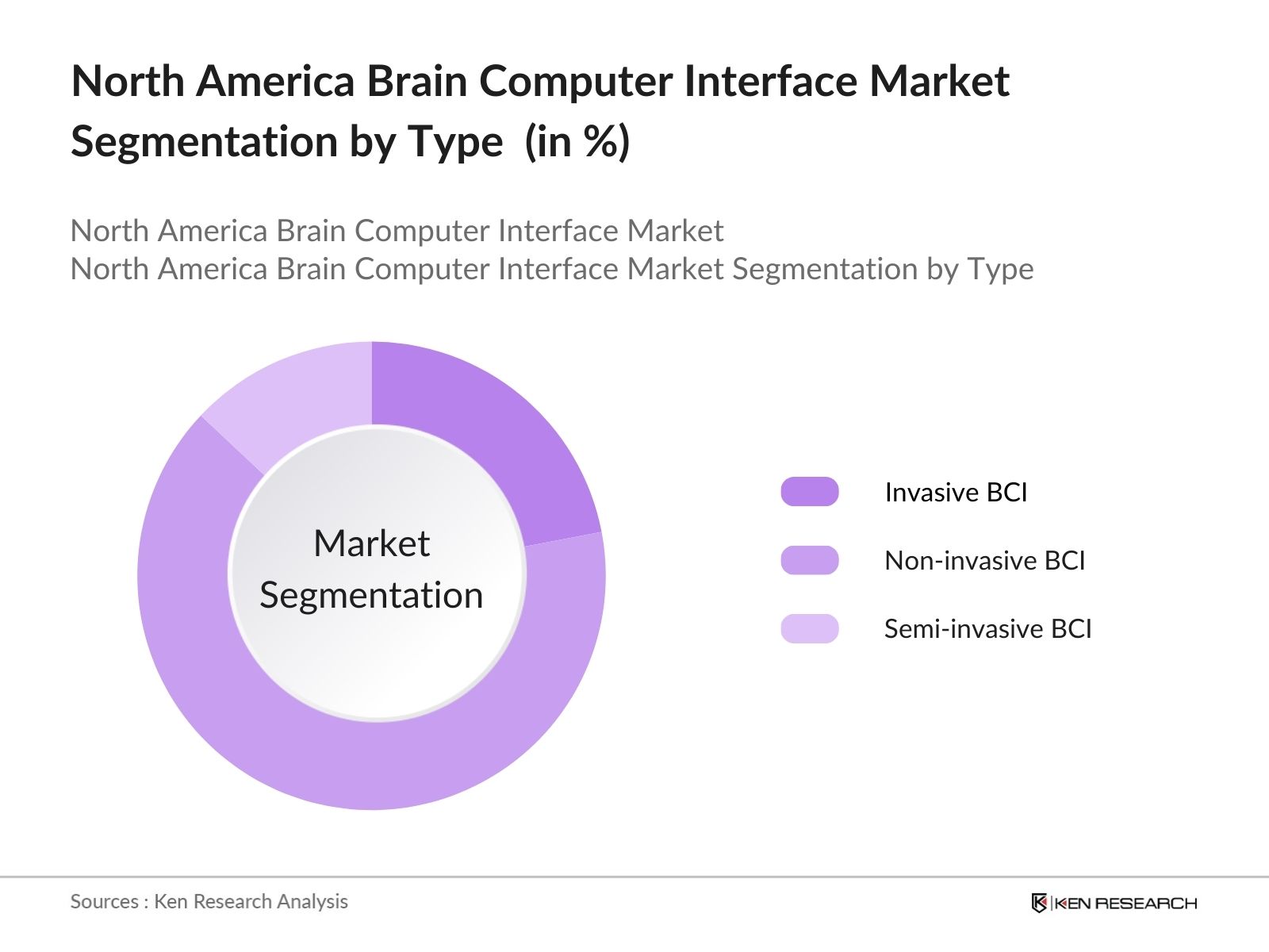 North America Brain Computer Interface Market Segmentation by Type