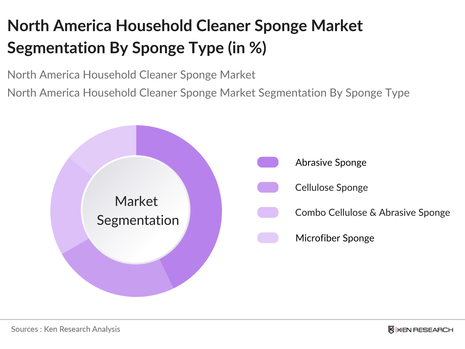 North America Household Cleaner Sponge Market Segmentation By Sponge Type