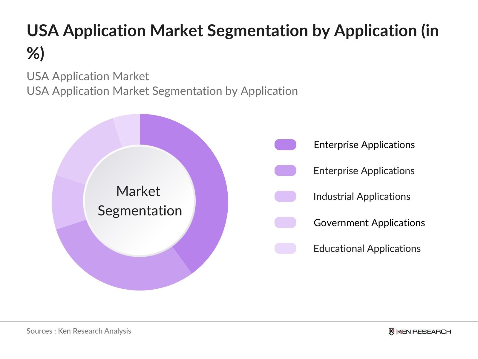 USA Application Market Segmentation by Application
