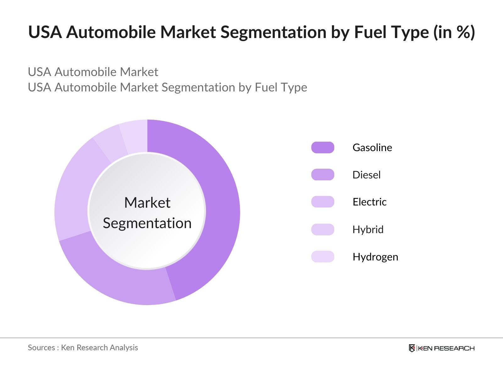 USA Automobile Market Segmentation by Fuel Type