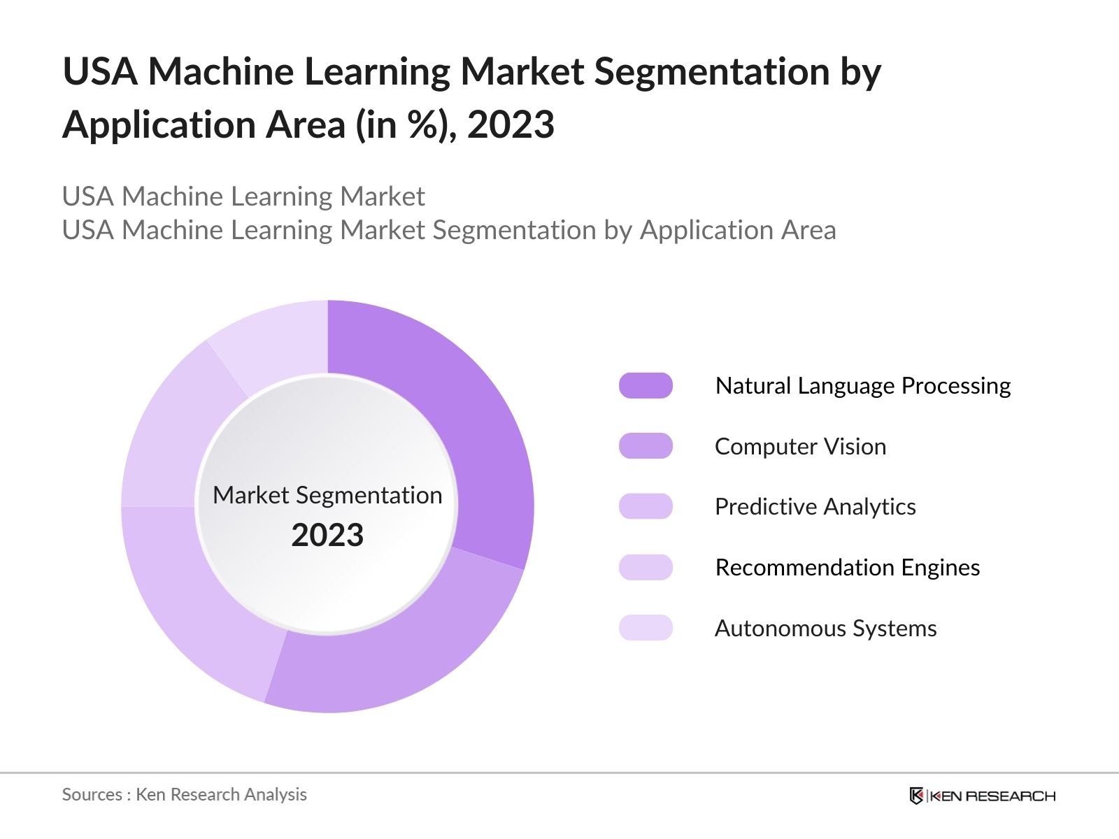 USA Machine Learning Market Segmentation by Application Area