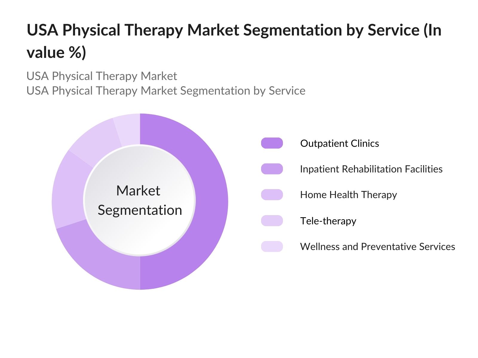 USA Physical Therapy Market Segmentation by Service