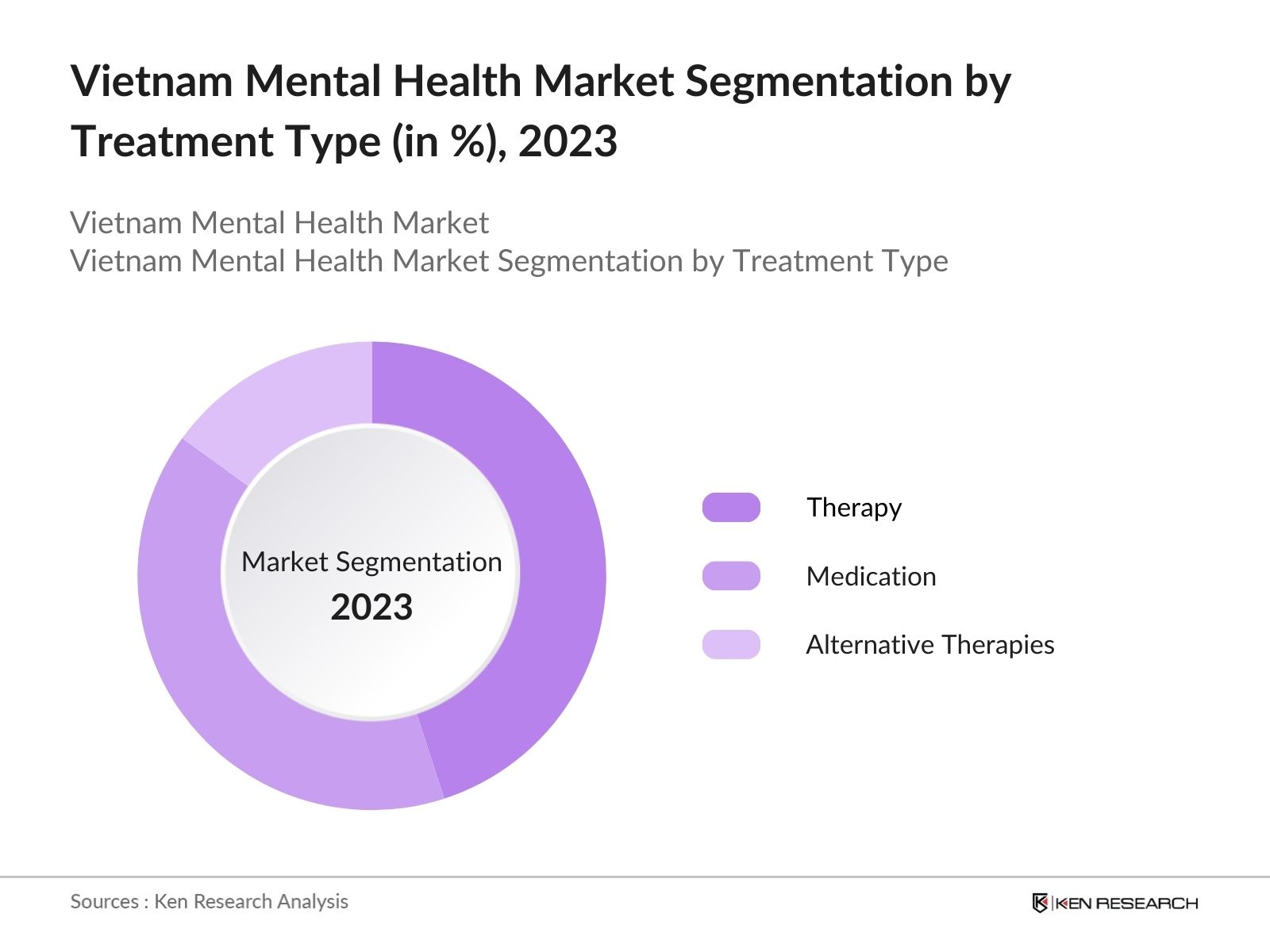Vietnam Mental Health Market Segmentation by Treatment Type