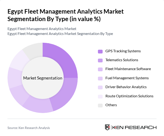 Egypt Fleet Management Analytics Market segmentation by Type.