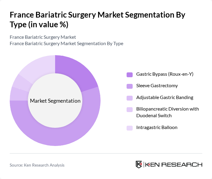 France Bariatric Surgery Market segmentation by Type.
