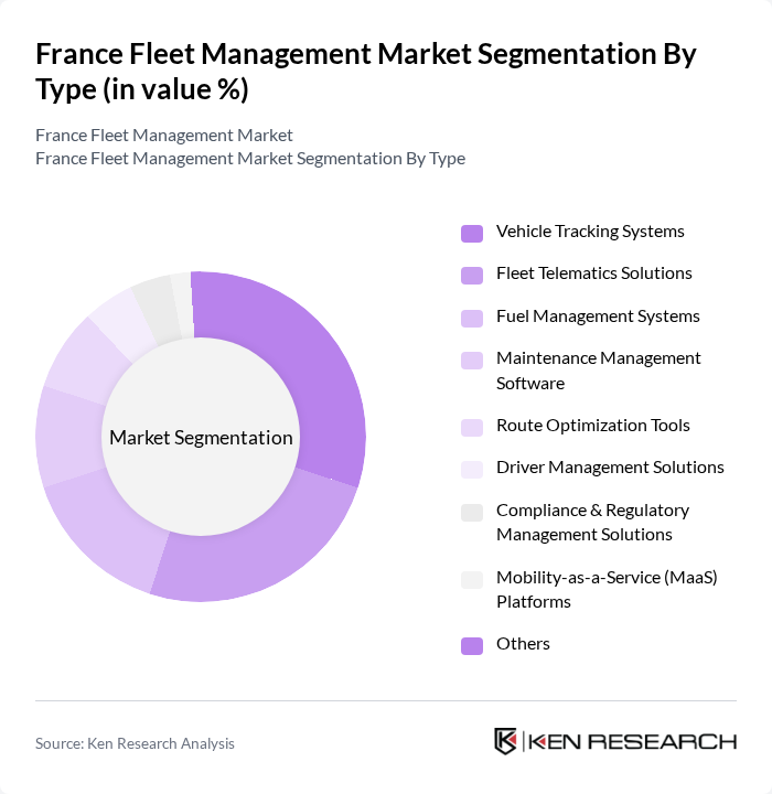 France Fleet Management Market segmentation by Type.