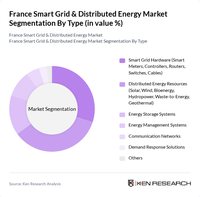 France Smart Grid & Distributed Energy Market segmentation by Type.