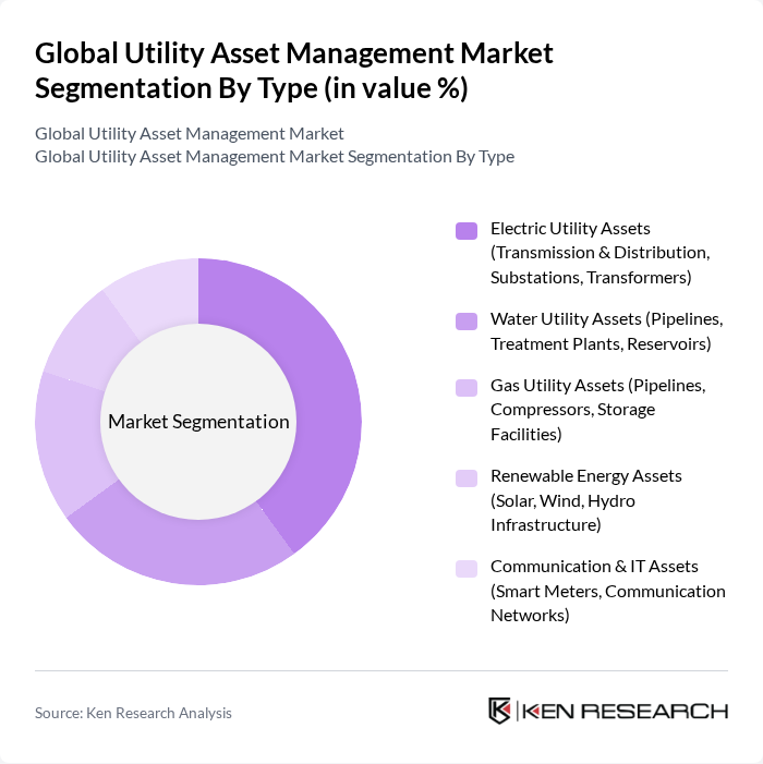 Global Utility Asset Management Market segmentation by Type.