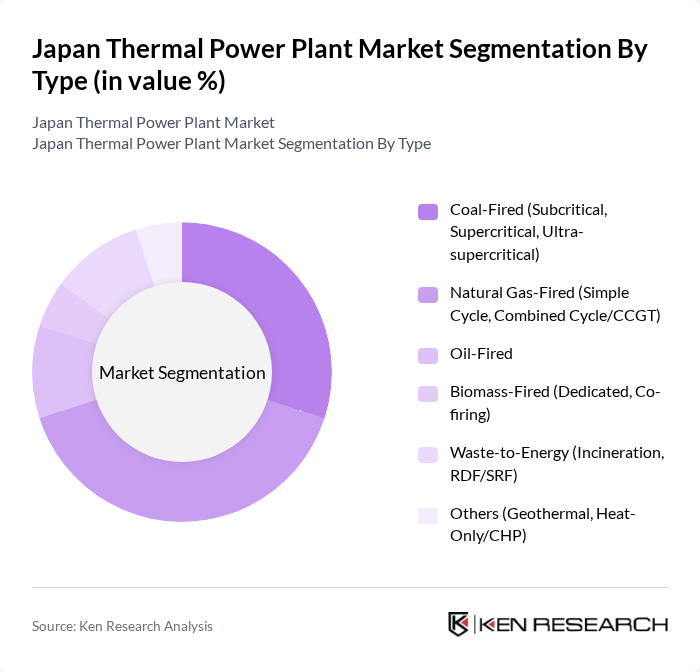 Japan Thermal Power Plant Market segmentation by Type.