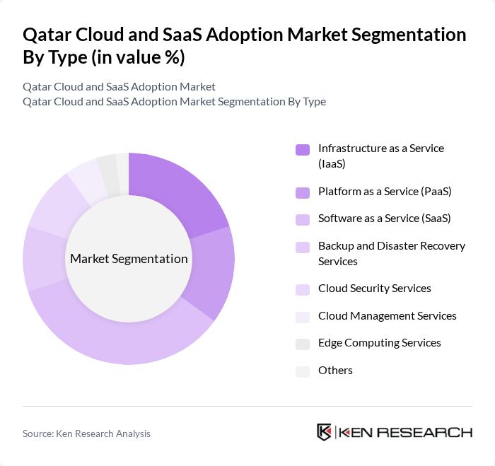 Qatar Cloud and SaaS Adoption Market segmentation by Type.
