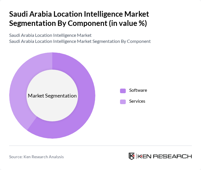 Saudi Arabia Location Intelligence Market segmentation by Component.