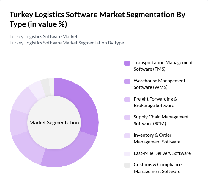 Turkey Logistics Software Market segmentation by Type.