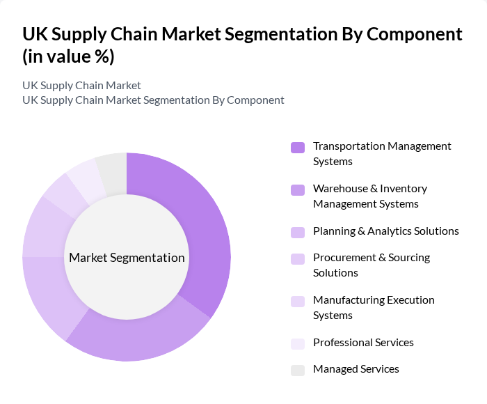 UK Supply Chain Market segmentation by Component.