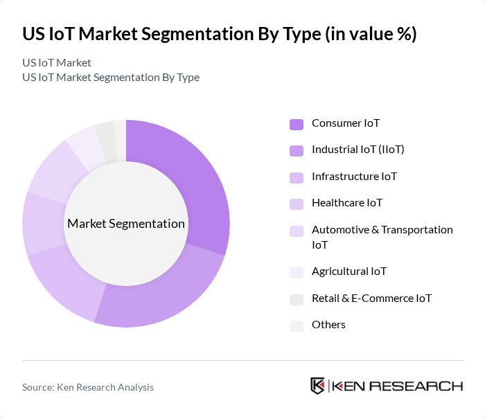 US IoT Market segmentation by Type.