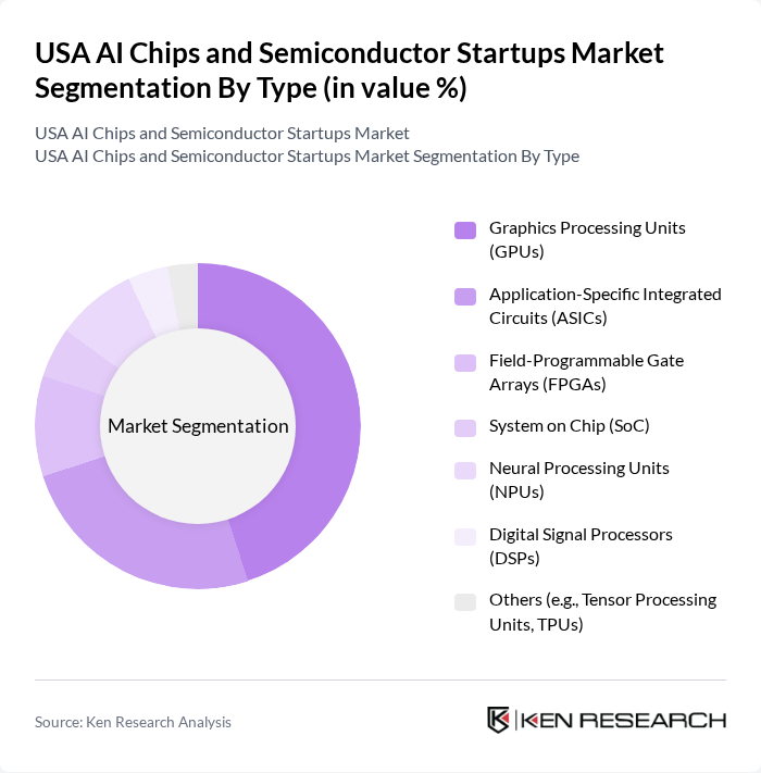 USA AI Chips and Semiconductor Startups Market segmentation by Type.