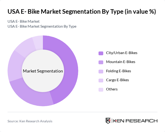 USA E- Bike Market segmentation by Type.