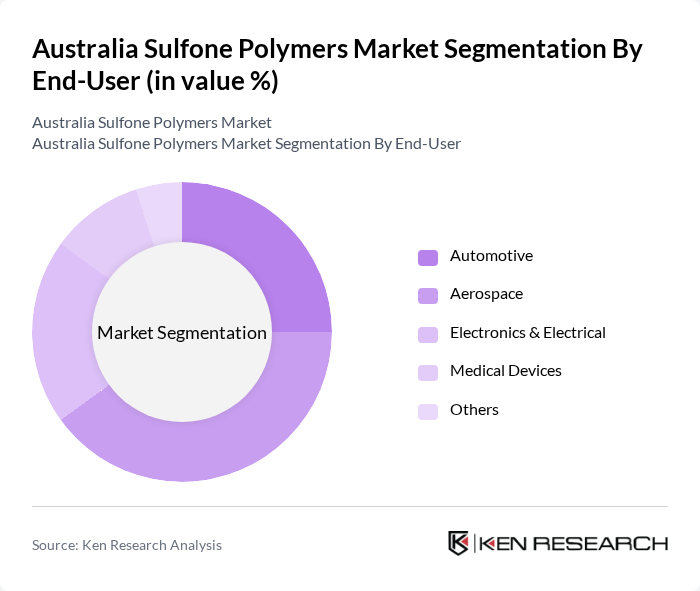 Australia Sulfone Polymers Market segmentation by End-User. Australia Sulfone Polymers Market segmentation by End-User.