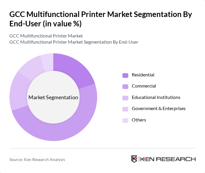 GCC Multifunctional Printer Market segmentation by End-User.