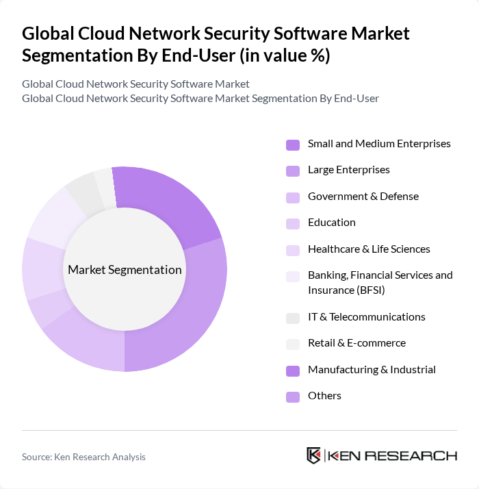 Global Cloud Network Security Software Market segmentation by End-User.