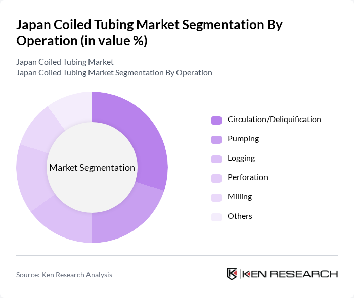 Japan Coiled Tubing Market segmentation by Operation.