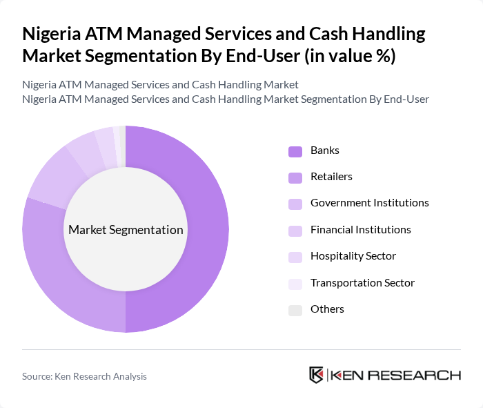 Nigeria ATM Managed Services and Cash Handling Market segmentation by End-User.