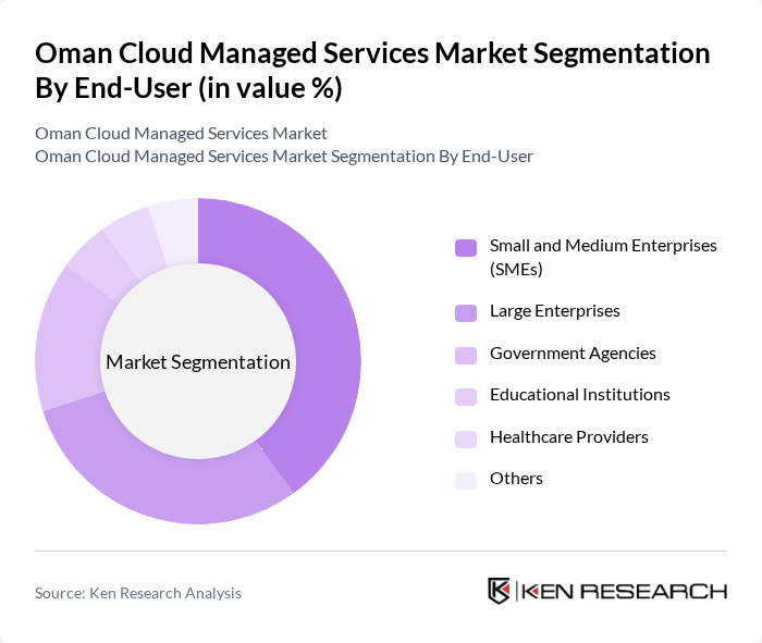 Oman Cloud Managed Services Market segmentation by End-User. Oman Cloud Managed Services Market segmentation by End-User.