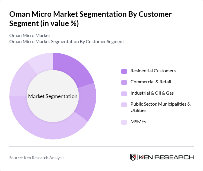 Oman Micro Market segmentation by Customer Segment.