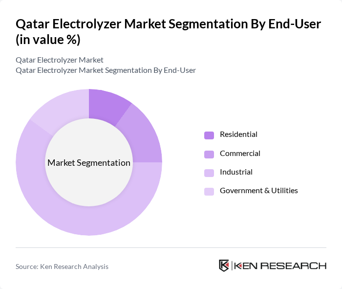 Qatar Electrolyzer Market segmentation by End-User.