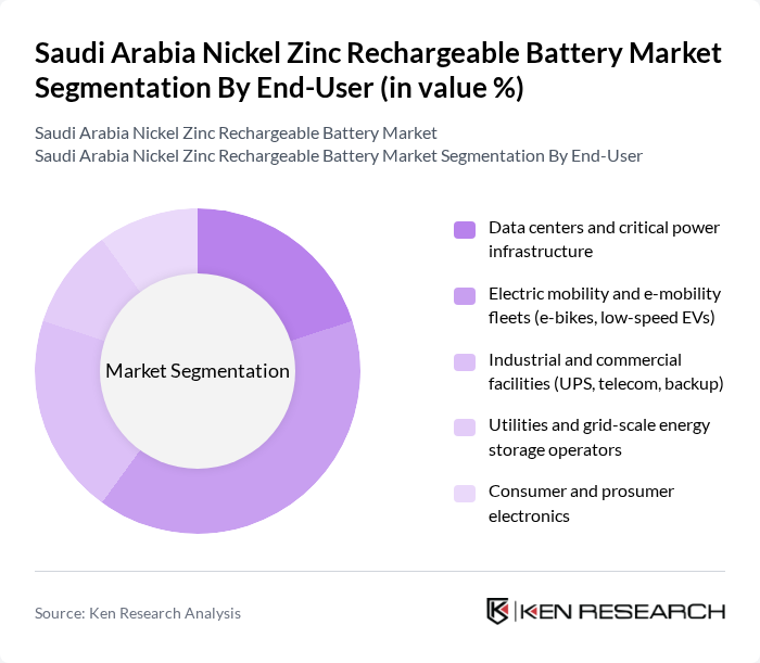 Saudi Arabia Nickel Zinc Rechargeable Battery Market segmentation by End-User.